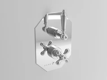 CARUSO - Recessed thermostatic shower mixer with diverter by Park Avenue - view 2